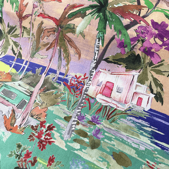 Lady McElroy - Treasure Island Sunset, Algodón fino (Marlie Lawn)