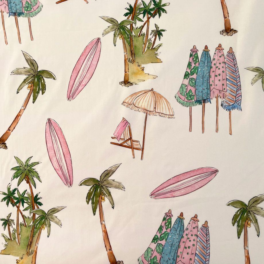 Lady McElroy - Parasol Palms, Algodón fino (Marlie Lawn)