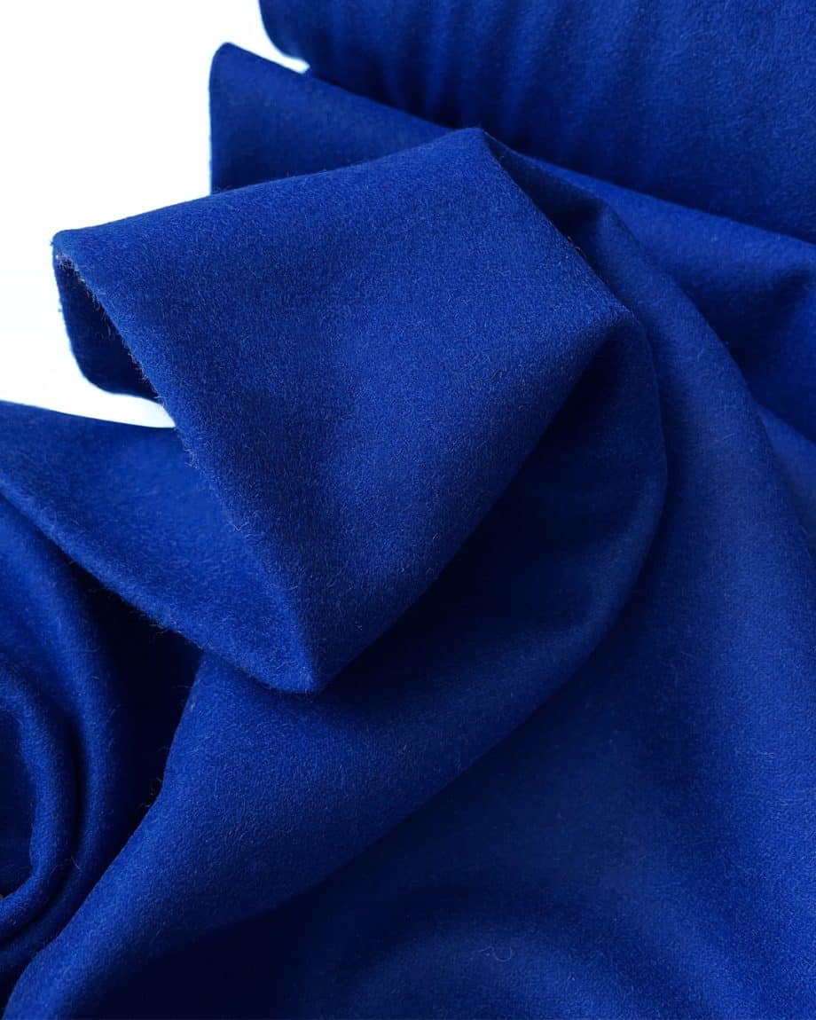 Abrigo azul Klein - lana y viscosa