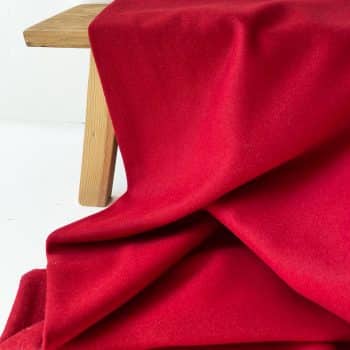 Abrigo rojo - lana y viscosa